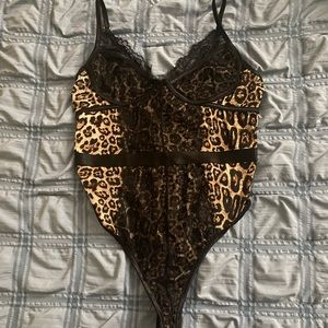 Hera Collection Women’s Leopard Lacey Tank Bodysuit